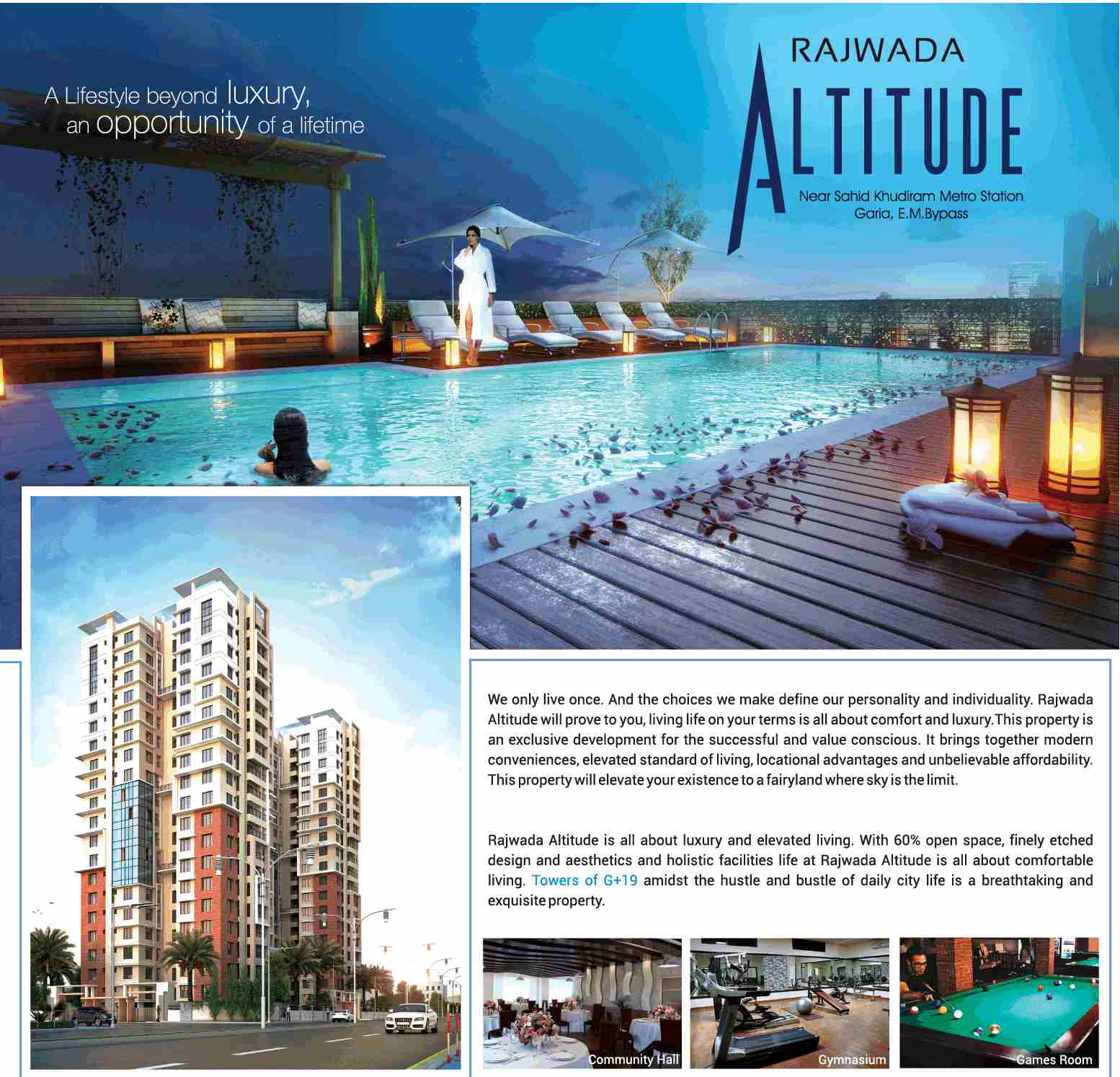 Experience lifestyle beyond luxury & opportunity of lifetime at Rajwada Altitude in Kolkata Update